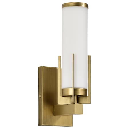 Nuvo Roselle - 1 Light Vanity - Natural Brass with White Glass 60/8041